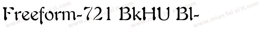 Freeform-721 BkHU Bl字体转换